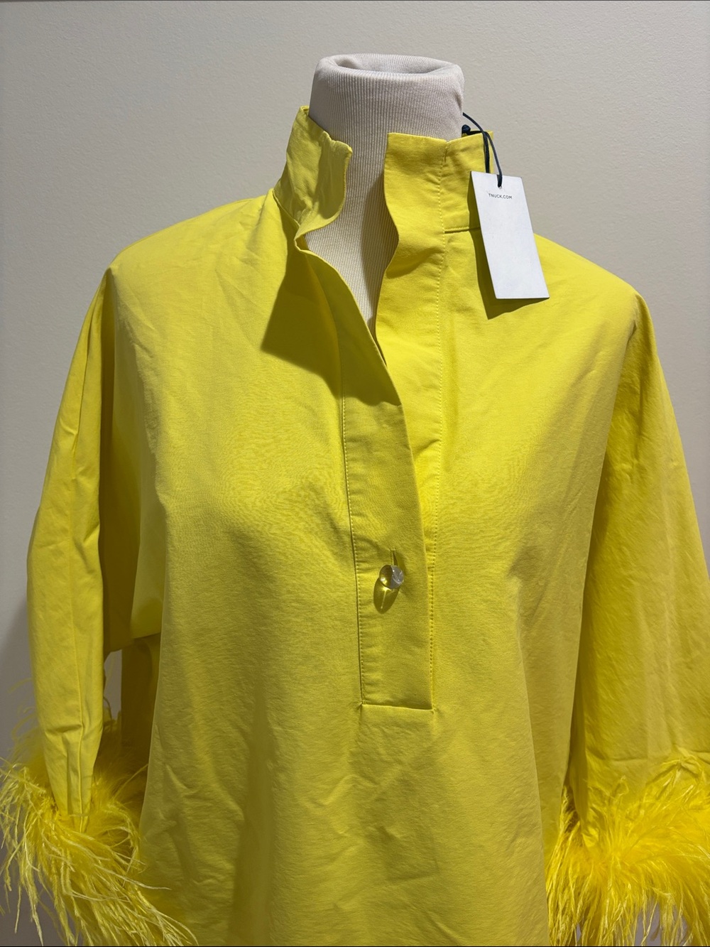 Tuckernuck Yellow Feather-Trim Tunic - Picture 2 of 9